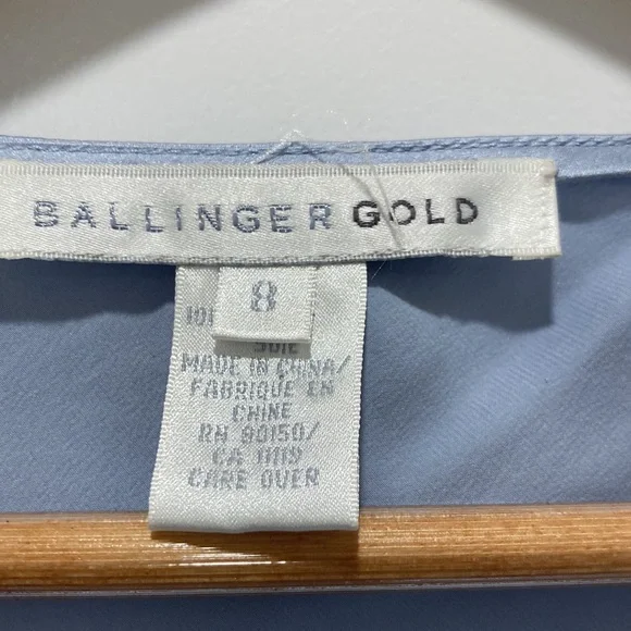 Ballinger Gold 100% Silk vintage Sleeveless Maxi Dress - Picture 2 of 6